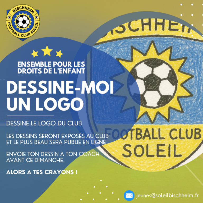 Dessine le logo du club Les dessins seront exposés au club et le plus beau sera publié en ligne Envoie ton dessin a ton coach avant CE DImanche. Alors A tes crayons !
